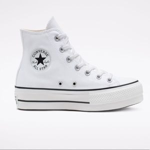Women’s Canvas Platform Chuck Taylor All Star - White/Black/White SIZE 7.5